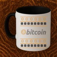 Bitcoin Cryptocurrency Christmas Holiday Coffee Mug thumb 2