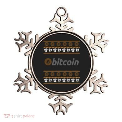 Bitcoin Cryptocurrency Christmas Holiday Ornament