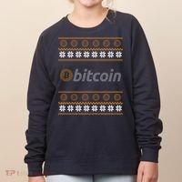 Bitcoin Cryptocurrency Christmas Holiday Women's Sweatshirt thumb 0