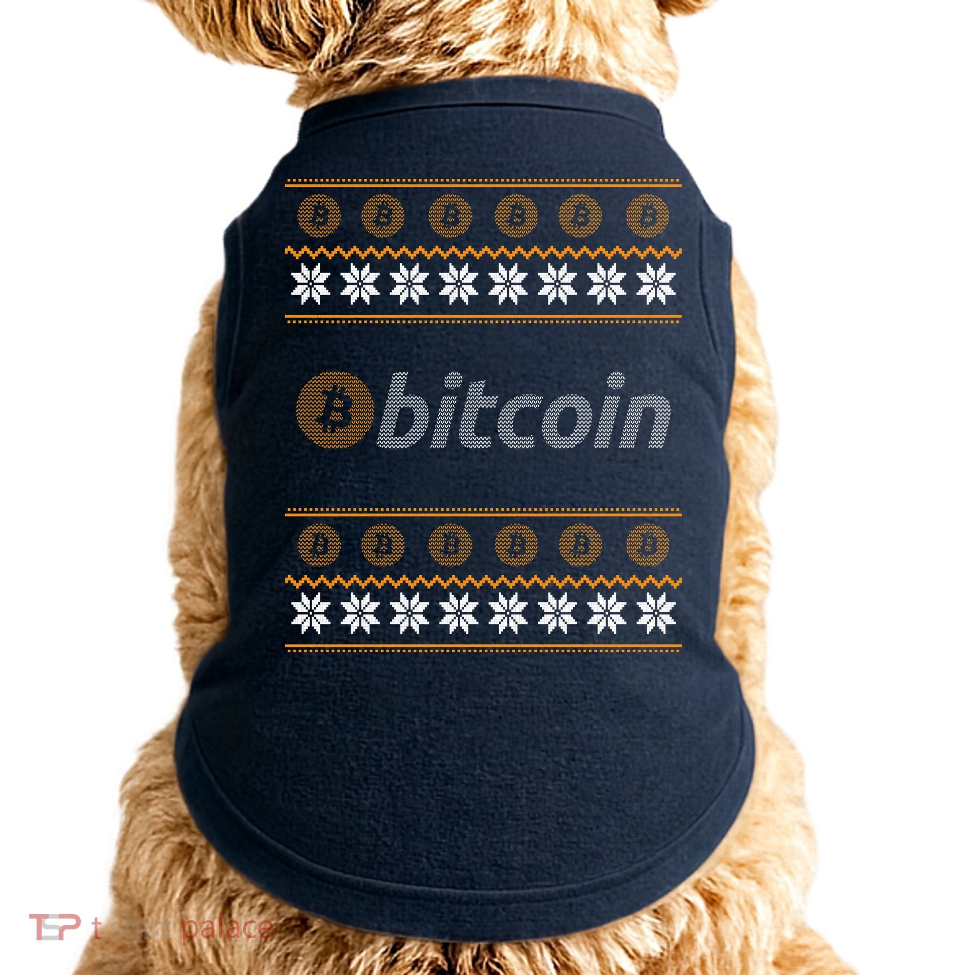 Bitcoin Cryptocurrency Christmas Holiday Doggie Tank