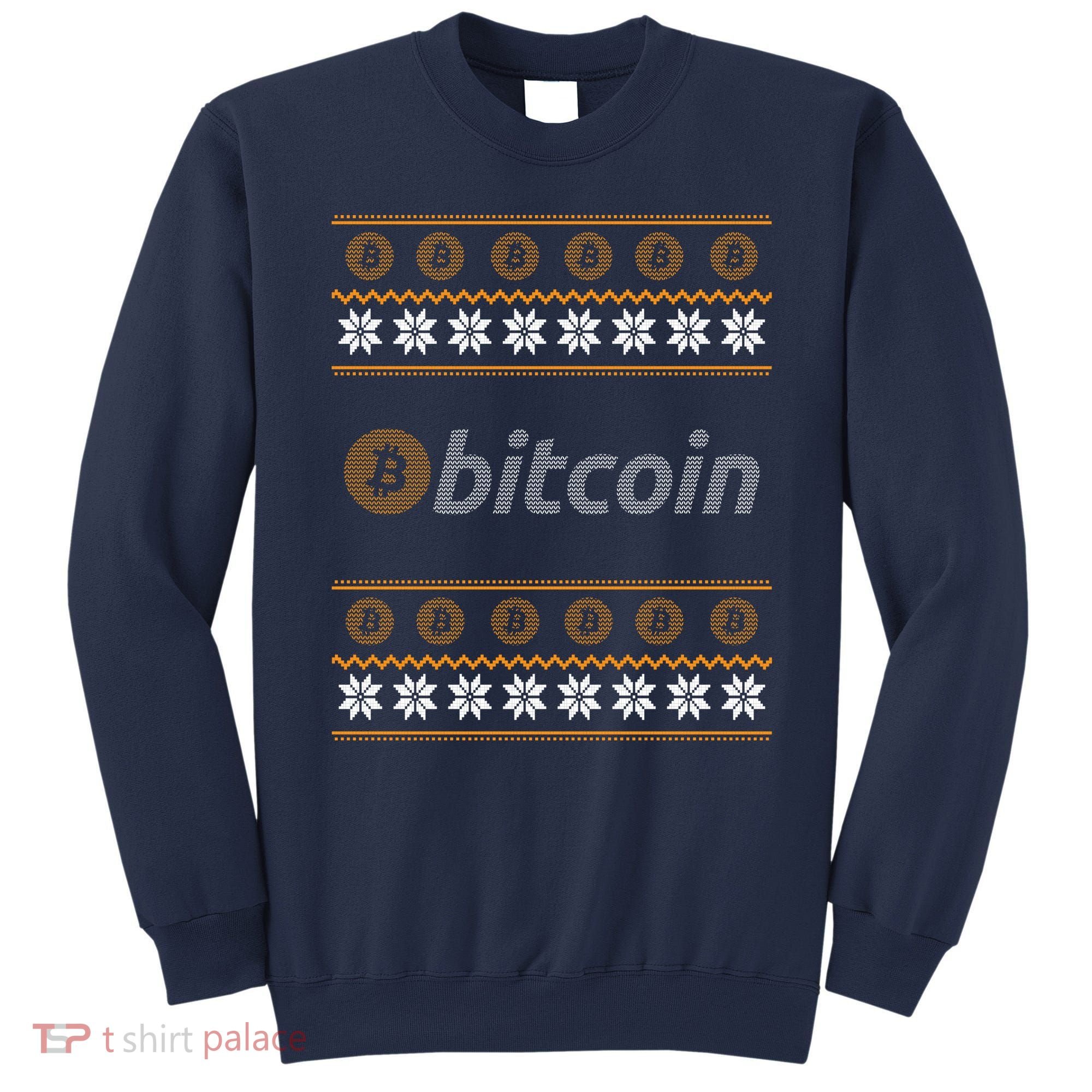 Bitcoin Cryptocurrency Christmas Holiday Sweatshirt