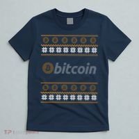 Bitcoin Cryptocurrency Christmas Holiday T-Shirt thumb 5