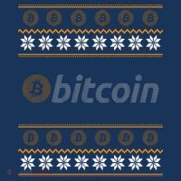 Bitcoin Cryptocurrency Christmas Holiday Women's Hoodie thumb 2