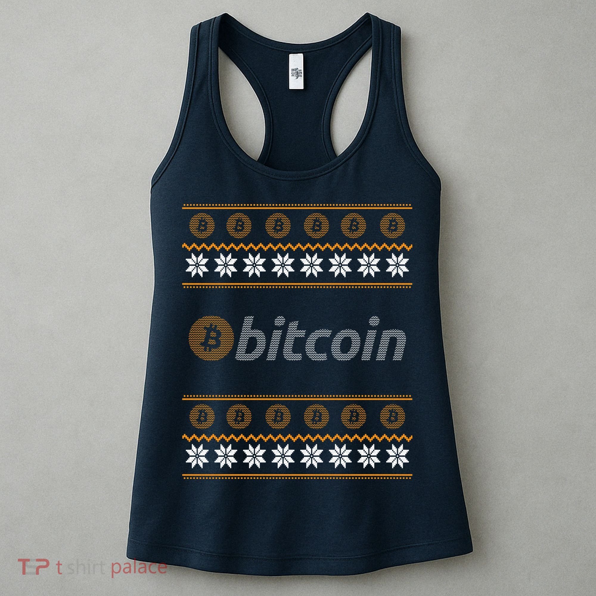 Bitcoin Cryptocurrency Christmas Holiday Women's Tank Top