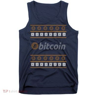 Bitcoin Cryptocurrency Christmas Holiday Tank Top