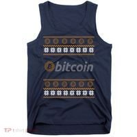 Bitcoin Cryptocurrency Christmas Holiday Tank Top thumb 0