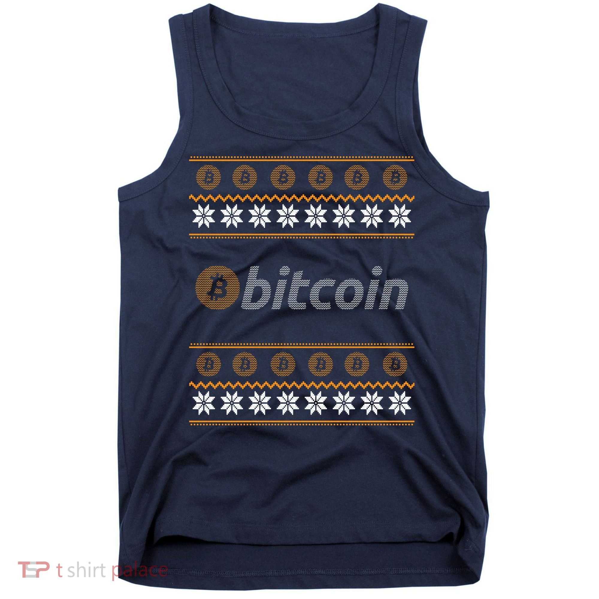 Bitcoin Cryptocurrency Christmas Holiday Tank Top