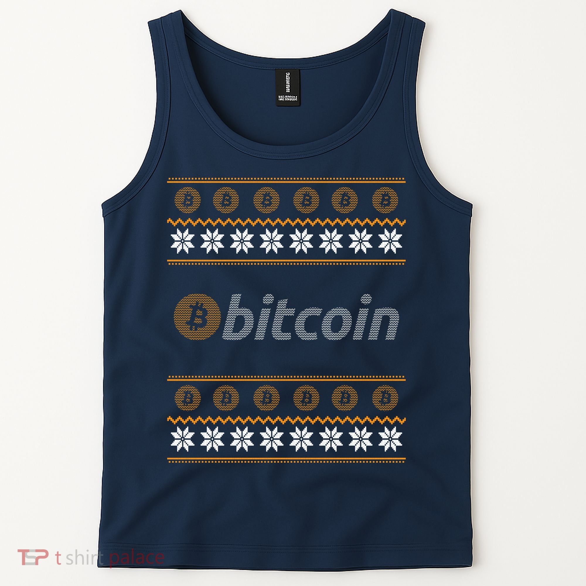 Bitcoin Cryptocurrency Christmas Holiday Tank Top