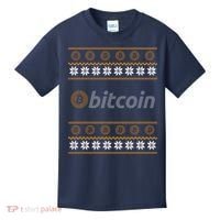 Bitcoin Cryptocurrency Christmas Holiday Kids T-Shirt thumb 0