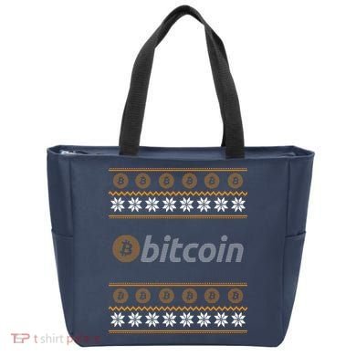 Bitcoin Cryptocurrency Christmas Holiday Tote Bag