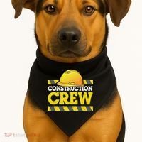 Boy Construction Crew Birthday Party Supplies Group Matching USA-Made Doggie Bandana thumb 1