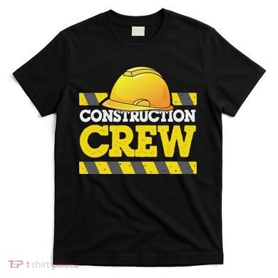 Boy Construction Crew Birthday Party Supplies Group Matching T-Shirt