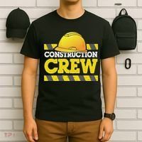 Boy Construction Crew Birthday Party Supplies Group Matching T-Shirt thumb 6