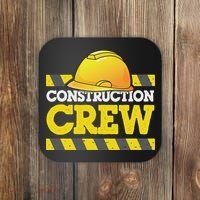 Boy Construction Crew Birthday Party Supplies Group Matching Coaster thumb 0