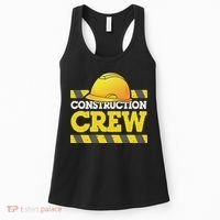 Boy Construction Crew Birthday Party Supplies Group Matching Women's Tank Top thumb 0