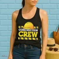 Boy Construction Crew Birthday Party Supplies Group Matching Women's Tank Top thumb 2