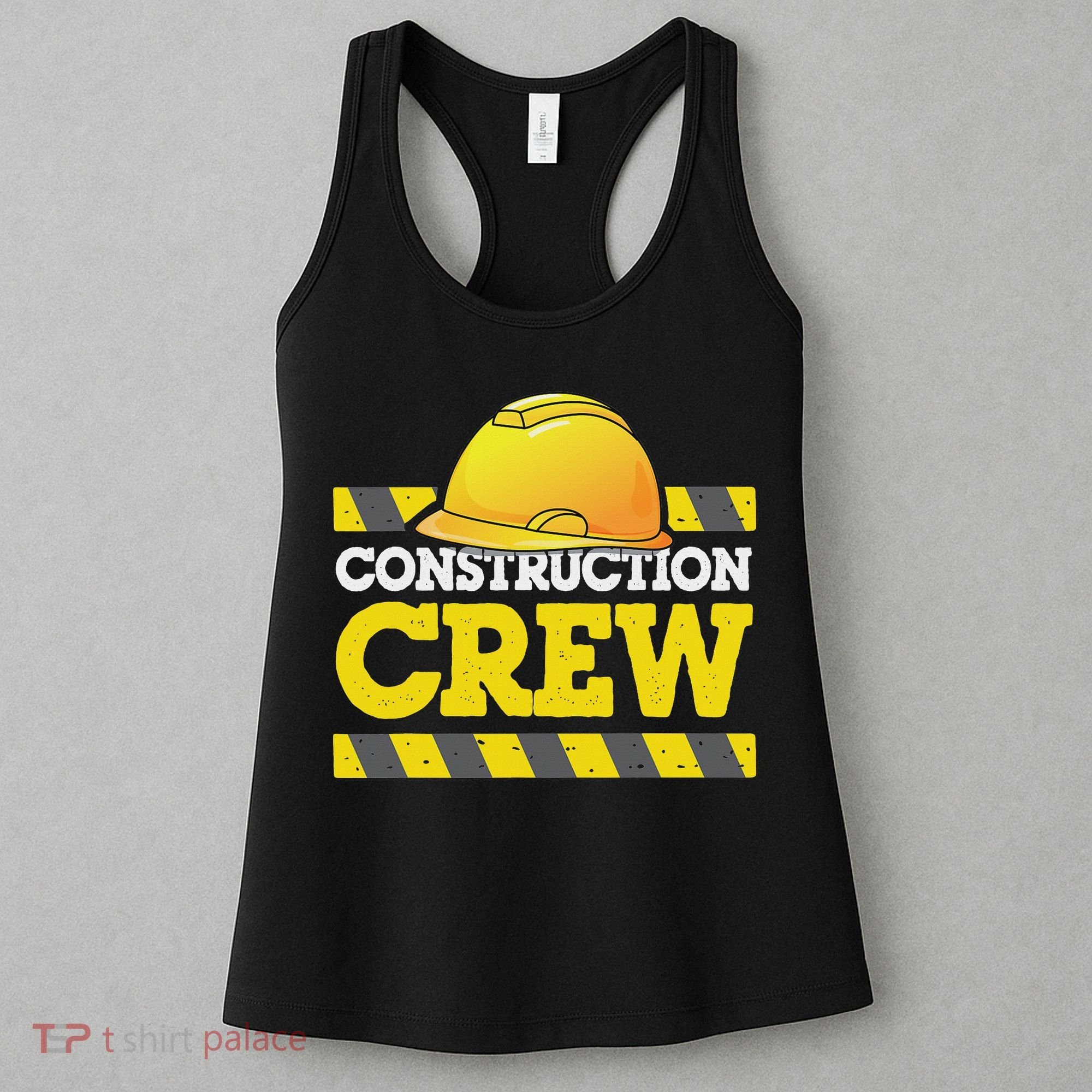 Boy Construction Crew Birthday Party Supplies Group Matching Women's Tank Top