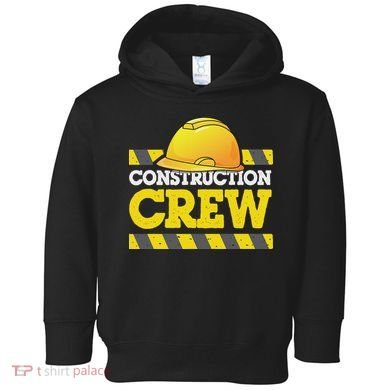 Boy Construction Crew Birthday Party Supplies Group Matching Toddler Hoodie