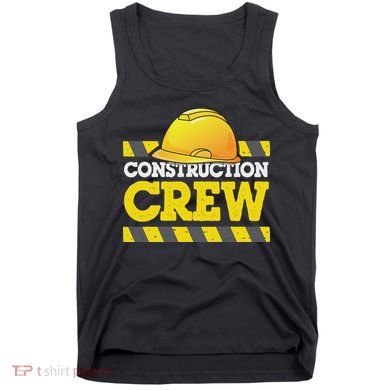 Boy Construction Crew Birthday Party Supplies Group Matching Tank Top