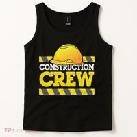 Boy Construction Crew Birthday Party Supplies Group Matching Tank Top thumb 2