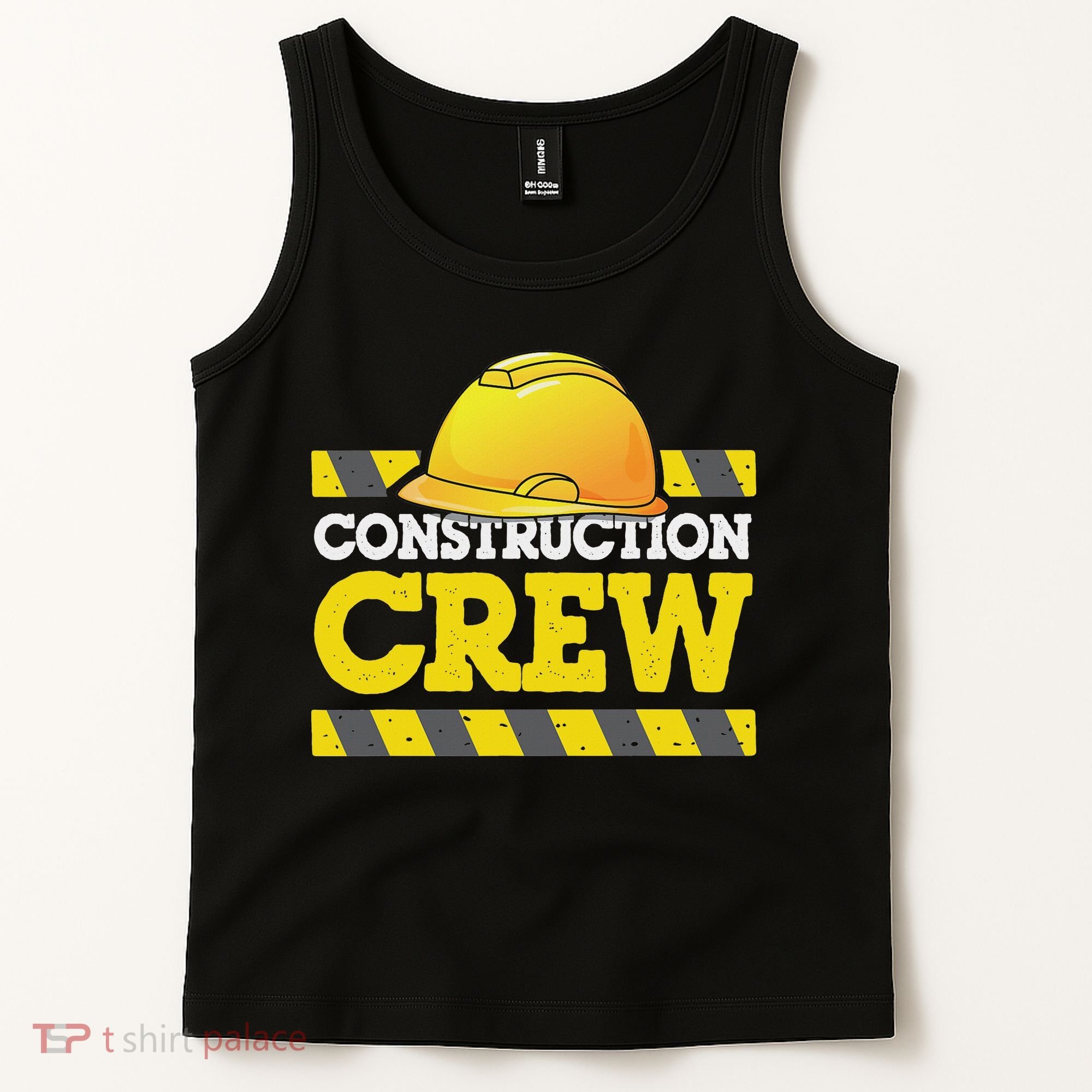 Boy Construction Crew Birthday Party Supplies Group Matching Tank Top