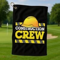 Boy Construction Crew Birthday Party Supplies Group Matching Golf Towel thumb 1