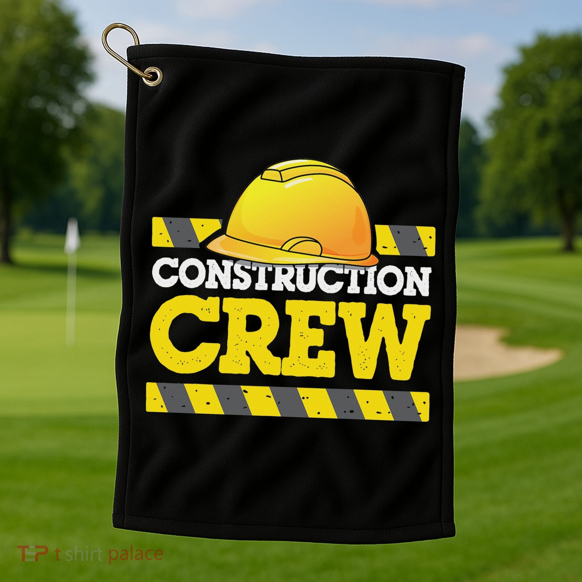 Boy Construction Crew Birthday Party Supplies Group Matching Golf Towel