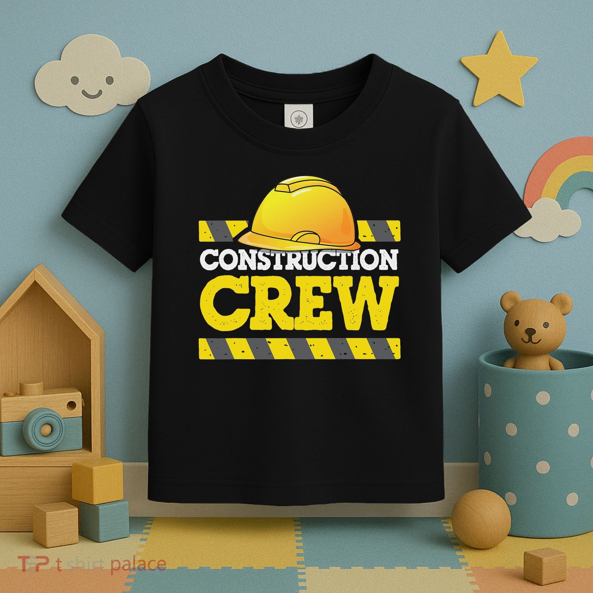 Boy Construction Crew Birthday Party Supplies Group Matching Toddler T-Shirt