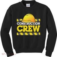 Boy Construction Crew Birthday Party Supplies Group Matching Kids Sweatshirt thumb 0