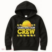 Boy Construction Crew Birthday Party Supplies Group Matching Kids Hoodie thumb 0