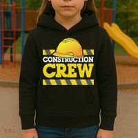 Boy Construction Crew Birthday Party Supplies Group Matching Kids Hoodie thumb 3