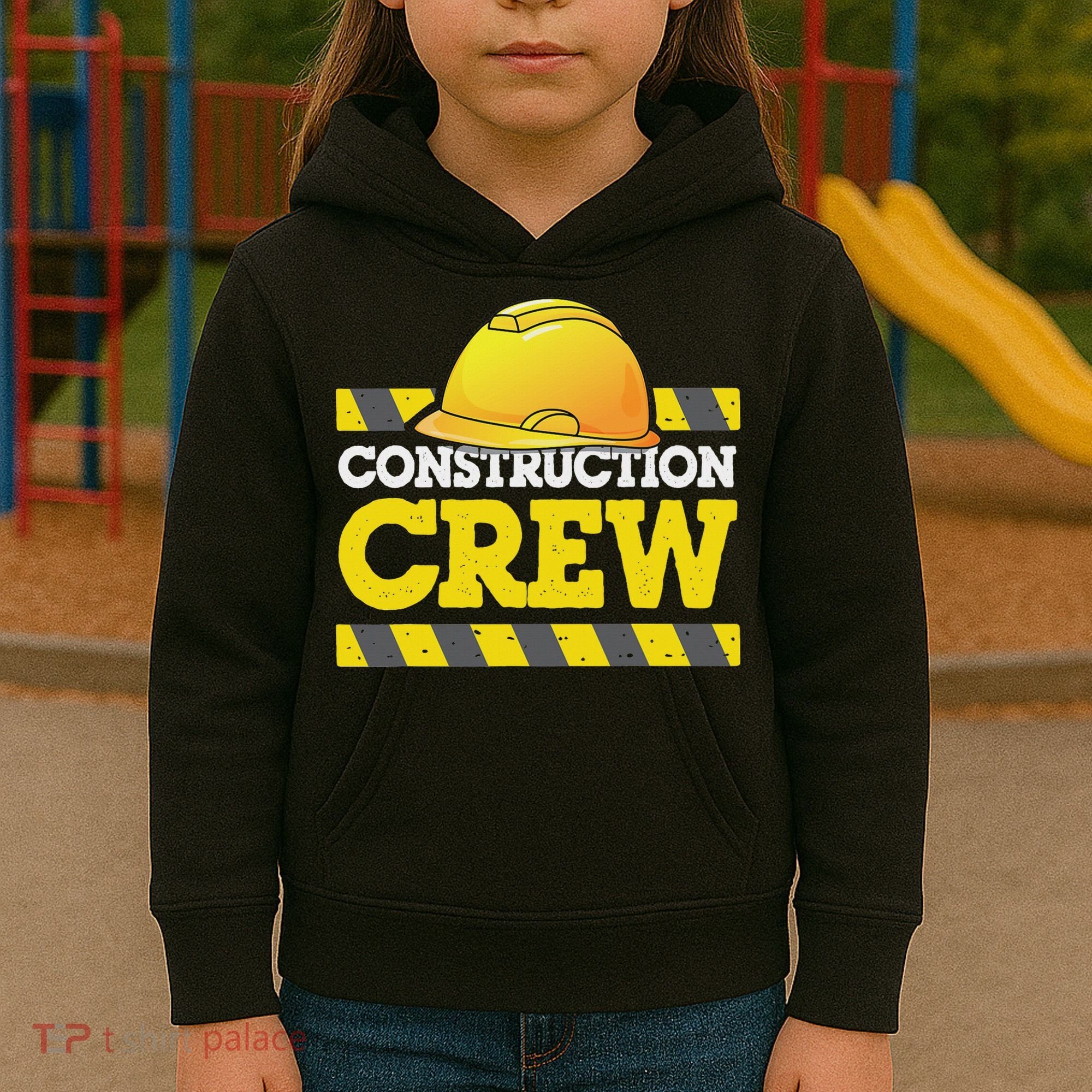 Boy Construction Crew Birthday Party Supplies Group Matching Kids Hoodie