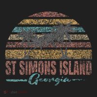 Beach Coastal City Vacation Souvenir St Simons Island Women's Sweatshirt thumb 2