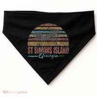 Beach Coastal City Vacation Souvenir St Simons Island USA-Made Doggie Bandana thumb 0
