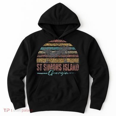 Beach Coastal City Vacation Souvenir St Simons Island Hoodie