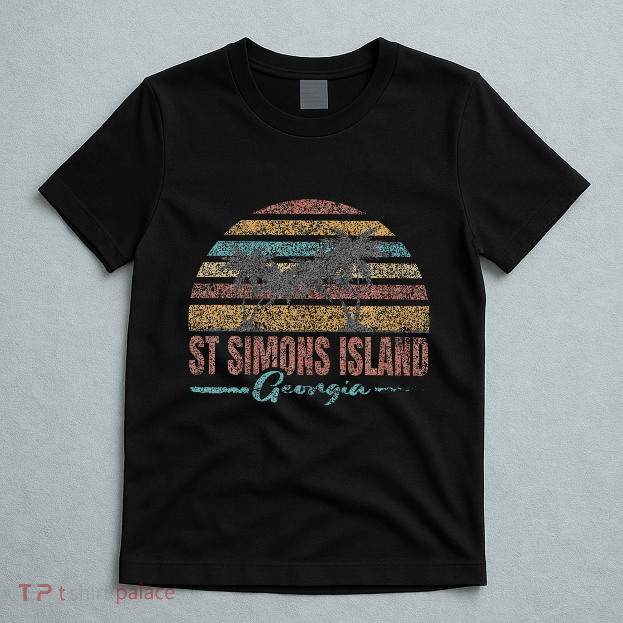 Beach Coastal City Vacation Souvenir St Simons Island T-Shirt