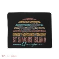 Beach Coastal City Vacation Souvenir St Simons Island Mousepad thumb 0