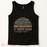 Beach Coastal City Vacation Souvenir St Simons Island Tank Top thumb 2