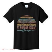 Beach Coastal City Vacation Souvenir St Simons Island Kids T-Shirt thumb 0