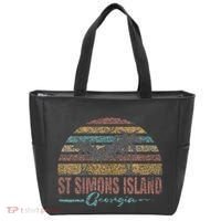 Beach Coastal City Vacation Souvenir St Simons Island Tote Bag thumb 0