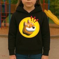 Bonk Crypto Currency Kids Hoodie thumb 3