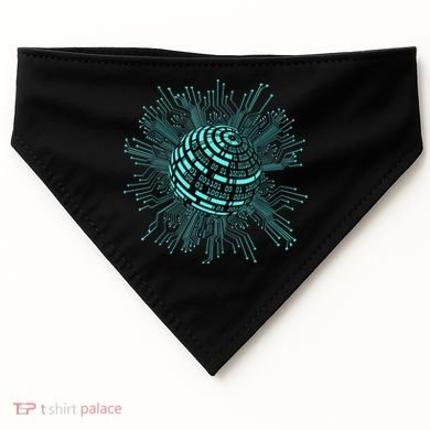 Binary Coding Computer Nerd Geeks Programmer Funny Coding USA-Made Doggie Bandana