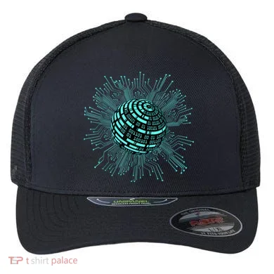 Binary Coding Computer Nerd Geeks Programmer Funny Coding Flexfit Unipanel Trucker Cap