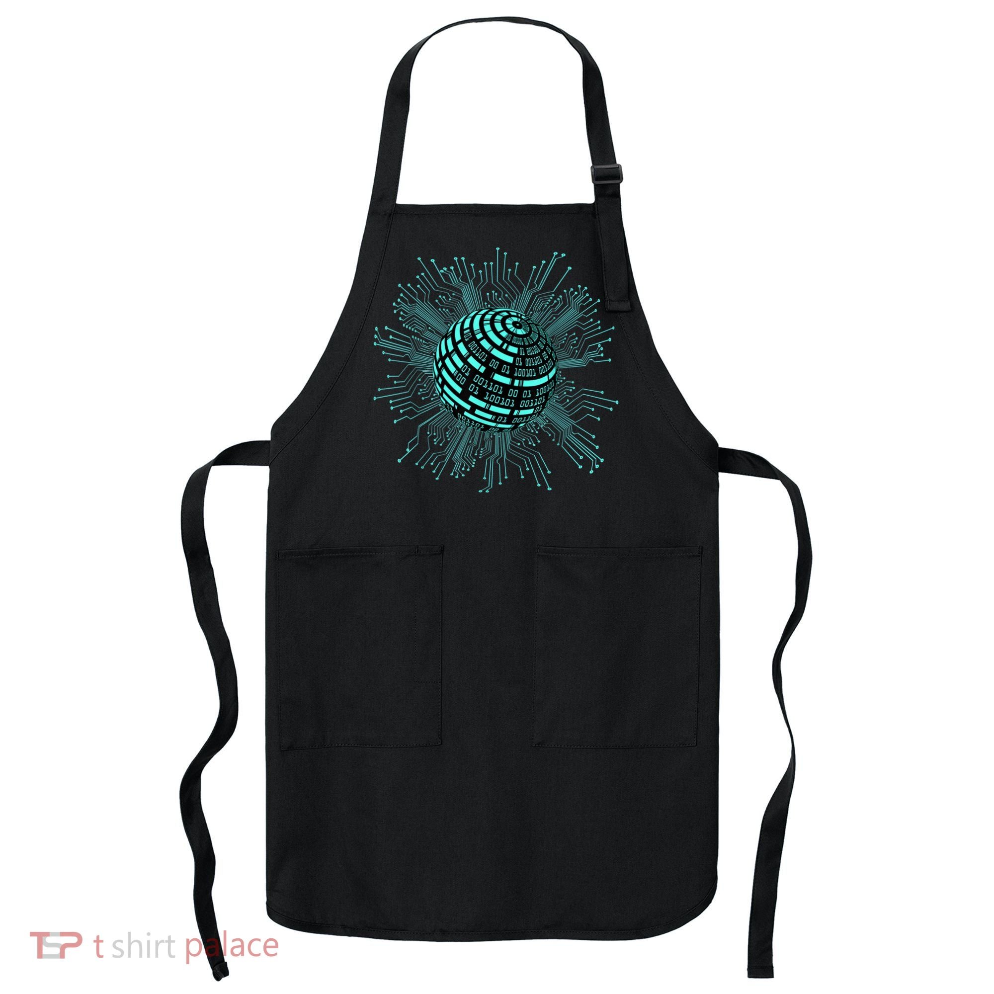 Binary Coding Computer Nerd Geeks Programmer Funny Coding Apron