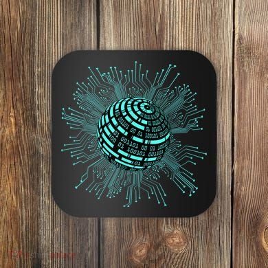 Binary Coding Computer Nerd Geeks Programmer Funny Coding Coaster