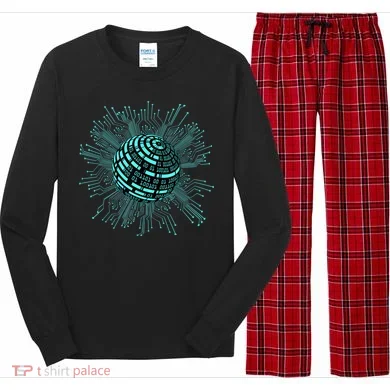 Binary Coding Computer Nerd Geeks Programmer Funny Coding Long Sleeve Pajama Set