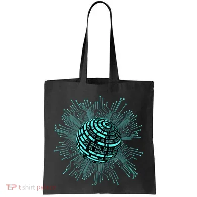 Binary Coding Computer Nerd Geeks Programmer Funny Coding Tote Bag