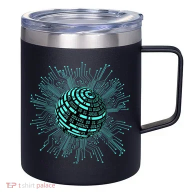 Binary Coding Computer Nerd Geeks Programmer Funny Coding 12oz Stainless Steel Coffee Mug