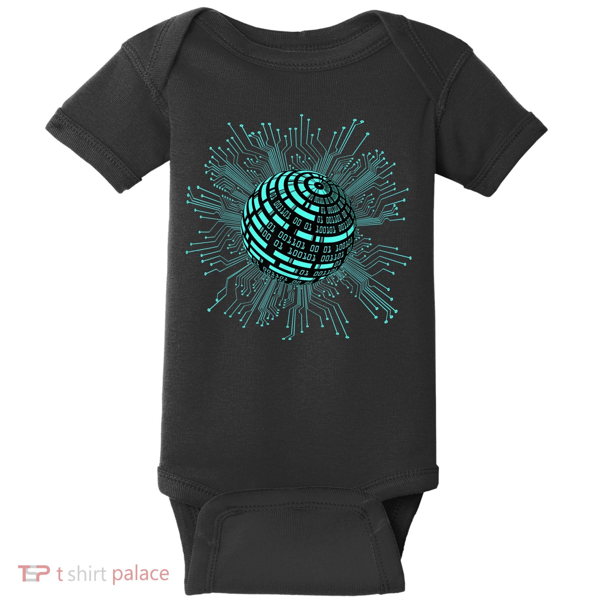 Binary Coding Computer Nerd Geeks Programmer Funny Coding Baby Bodysuit