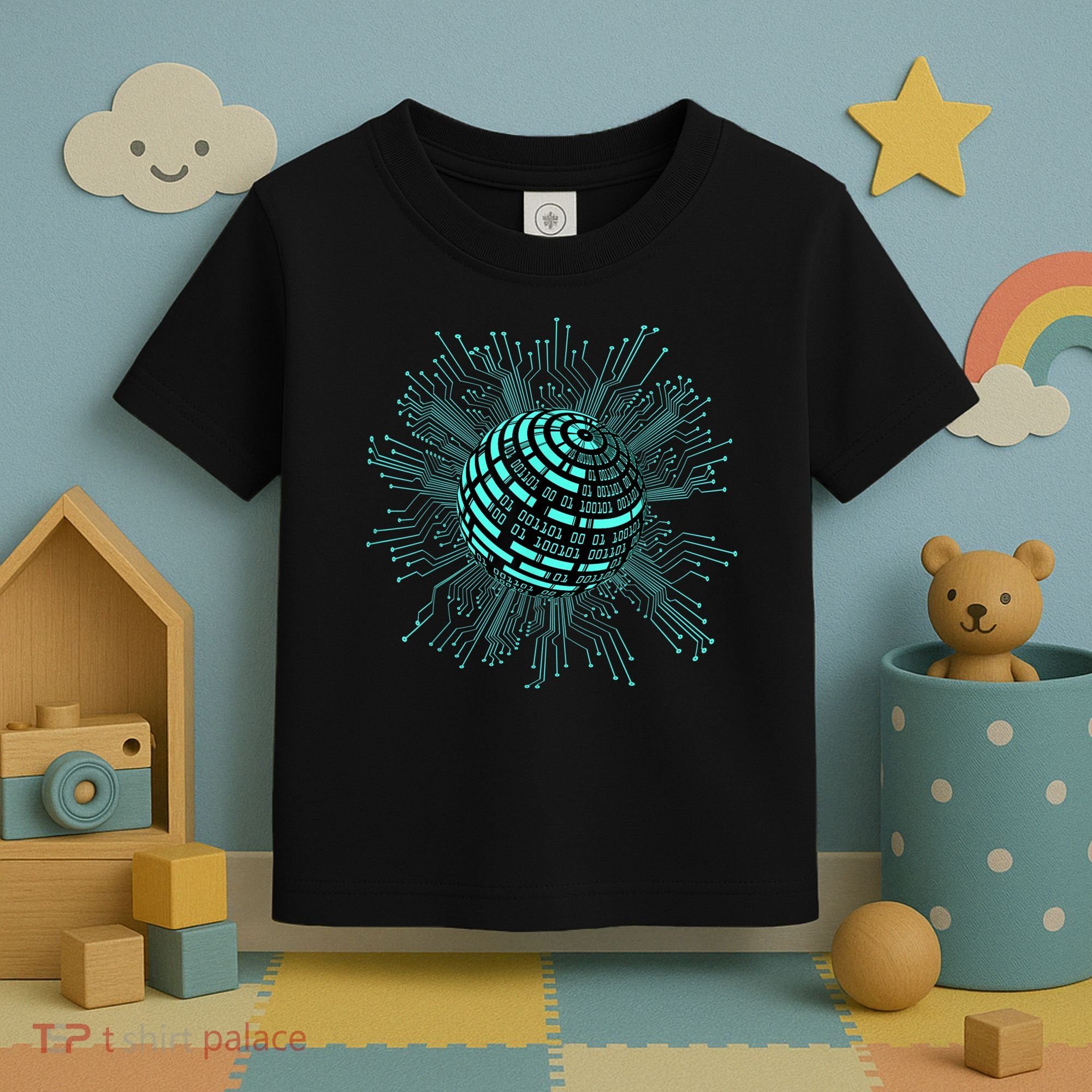 Binary Coding Computer Nerd Geeks Programmer Funny Coding Toddler T-Shirt